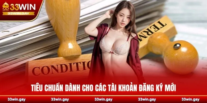 Điều khoản điều kiện - Tổng hợp quy tắc tại nhà cái 33WIN 3 Tiêu chuẩn dành cho các tài khoản đăng ký mới